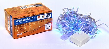 Фото Delux Icicle C 75 LED 2x0.7 м синій/прозорий IP20 (90017984)