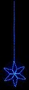 Фото Delux мотив Star 60x60 см синій IP44 (90019524)
