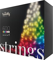 Фото Twinkly Strings гірлянда лінійна 48 м 600 led RGBW black (TWS600SPP-BEU)