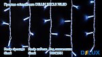 Фото Delux Icicle 75 LED 2x0.7 м білий/білий flash IP44 EN (90020889)