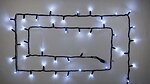 Фото Delux String 100 LED 2x5 м чорний/білий flash IP44 EN (90020900)