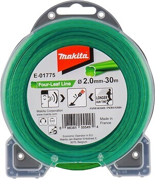 Фото Makita Кручена квітка Four-Leaf Line 2 мм 30 м (E-01775)