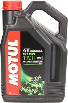 Фото Motul 5100 4T 10W-30 4 л (836641/104063)