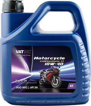 Фото VatOil Motorcycle 4T Full Synthetic 10W-40 4 л (50504)