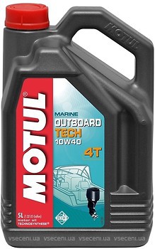 Фото Motul Outboard Tech 4T 10W-40 5 л (852251/106354)