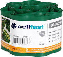Фото Cellfast бордюрна стрічка 9 м x 10 см, темно-зелений (30-021)