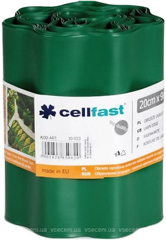 Фото Cellfast бордюрная лента 9 м x 20 см, темно-зеленый (30-023)