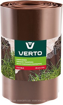 Фото Verto бордюрна стрічка 9 м x 20 см, коричневий (15G515)