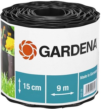 Фото Gardena бордюрна стрічка 9 м x 15 см, чорний (00532-20)