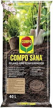 Фото Compo Торфосуміш Sana для хвойних рослин 40 л (1621)