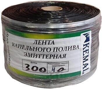 Фото Kemal краплинна стрічка Garden Drip 9 mil/40 см 1.4 л/год 300 м
