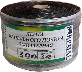 Фото Kemal капельная лента Garden Drip 9 mil/30 см 1.4 л/час 300 м