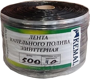 Фото Kemal капельная лента Garden Drip 9 mil/40 см 1.4 л/час 500 м