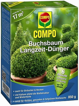 Фото Compo Мінеральне добриво для буксусів, вічнозелених рослин, хвої 850 г