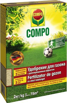 Фото Compo Твердое удобрение для газона 2 кг (3287)
