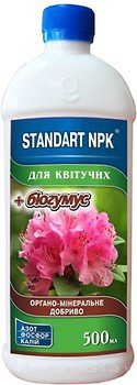 Фото Standart NPK Добриво органічно-мінеральне для квітучих рослин 500 мл