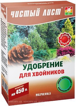 Фото Чистий Лист Добриво кристалічне для хвойників 300 г