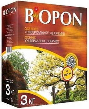 Фото Biopon Мінеральне добриво осіннє універсальне 3 кг
