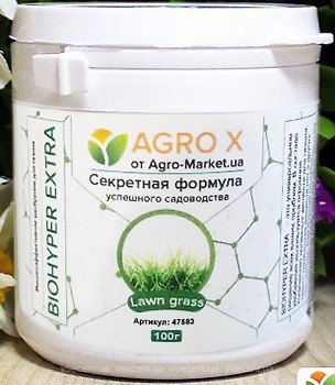 Фото Agro X Добриво Biohyper Extra для газону 100 г