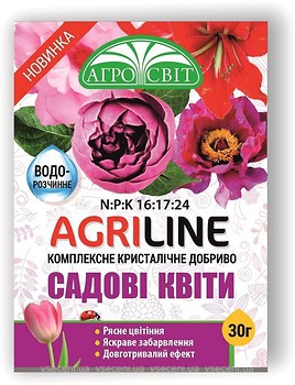 Фото Агросвіт Добриво Agriline Садові квіти 30 г