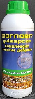 Фото Біогловіт Комплексне хелатне добриво Універсал NPK 10/10/10/+Мікроелементи 1 л