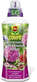 Фото Compo Рідке добриво для гортензій, рододендронів, азалій 1 л (2556)