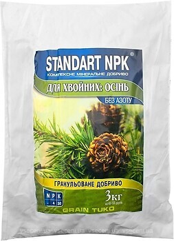 Фото Standart NPK Добриво мінеральне для хвойних Осінь 3 кг