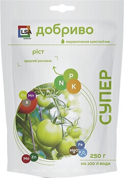 Фото Сімейний сад Мінеральне добриво Супер зріст 250 г