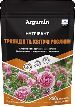 Фото Argumin Мінеральне добриво Нутрівант для троянд та квітучих рослин 250 г
