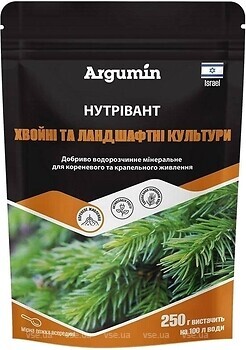 Фото Argumin Мінеральне добриво Нутрівант для хвойних та ландшафтних 250 г