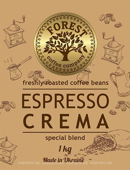Фото Forest Espresso Crema в зернах 1 кг