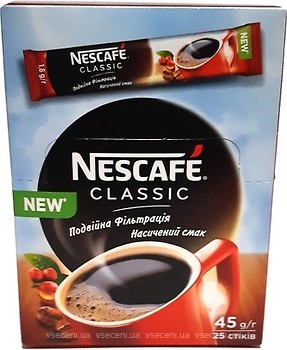 Фото Nescafe Classic розчинна 25 шт