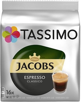 Фото Jacobs Tassimo Espresso Classico в капсулах 16 шт