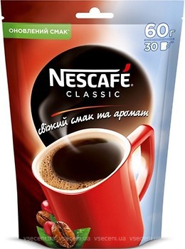 Фото Nescafe Classic розчинна 60 г