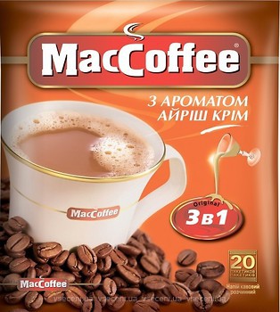 Фото MacCoffee 3 в 1 Айріш крім розчинна 20 шт