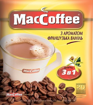 Фото MacCoffee 3 в 1 Французька ваніль розчинна 20 шт