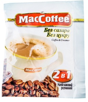 Фото MacCoffee 2 в 1 Без сахара растворимый 1 шт