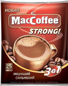 Фото MacCoffee 3 в 1 Strong растворимый 25 шт