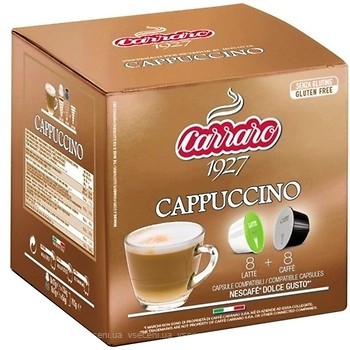 Фото Carraro Cappuccino Dolce Gusto в капсулах 16 шт