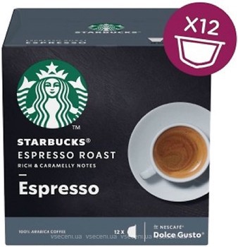 Фото Starbucks Dolce Gusto Espresso Roast в капсулах 12 шт