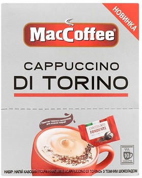 Фото MacCoffee 3 в 1 Cappuccino Di Torino розчинна 10 шт