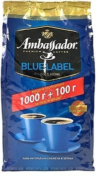 Фото Ambassador Blue Label в зернах 1.1 кг