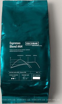 Фото Escobar Espresso Blend №64 в зернах 1 кг