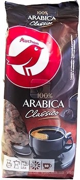 Фото Ашан 100% Arabica Classico в зернах 250 г