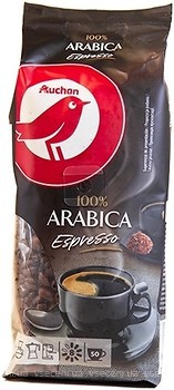 Фото Ашан 100% Arabica Espresso в зернах 250 г
