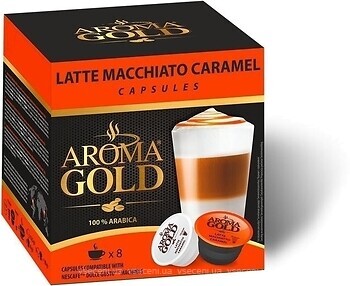 Фото Aroma Gold Dolce Gusto Latte Macchiato Caramel в капсулах 8 шт