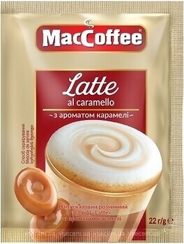 Фото MacCoffee 3 в 1 Latte al Caramello розчинна 1 шт