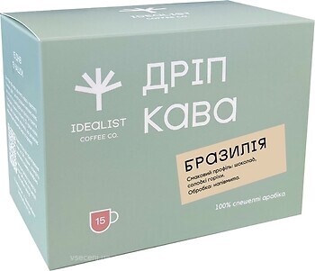 Фото Idealist Coffee Бразилія дріп-пакет 15 шт