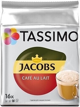 Фото Jacobs Tassimo Cafe Au Lait в капсулах 16 шт