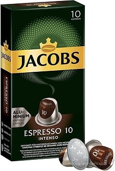 Фото Jacobs Espresso 10 Intenso в капсулах 10 шт